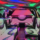 High-end seats on party bus